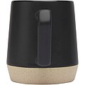 Dolce 300 ml ceramic mug with matt finish, solid black