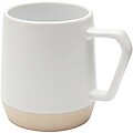 Dolce 300 ml ceramic mug with matt finish, white