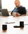Double induction charging speaker
