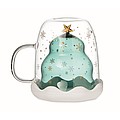Double wall borosilicate mug