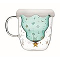 Double wall borosilicate mug