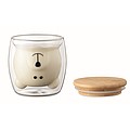 Double wall borosilicate mug