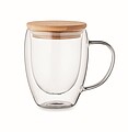Double wall borosilicate mug