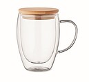 Double wall borosilicate mug