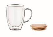 Double wall borosilicate mug