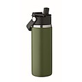 Double wall bottle 500 ml, dark green