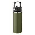 Double wall bottle 500 ml, dark green