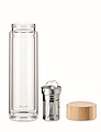 Double wall glass bottle 400ml