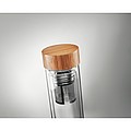 Double wall glass bottle