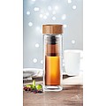 Double wall glass bottle