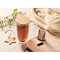 Double wall glass mug 450ml, transparent