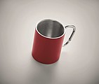 Double wall metal mug 300 ml