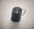 Double wall metal mug 300 ml