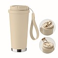 Double wall tumbler 500ml, beige
