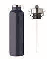 Double wall vacuum insulating bottle