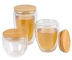 Double-walled glass BAMBOO ART, capacity approx. 250 ml