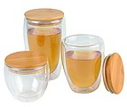 Double-walled glass BAMBOO ART, capacity approx. 250 ml