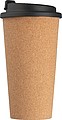 Double-walled leakproof mug with cork coating