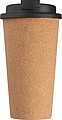 Double-walled leakproof mug with cork coating