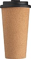 Double-walled leakproof mug with cork coating