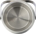 Double walled stainless steel ice bucket, silver