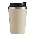 Double-walled travel mug, beige