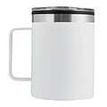 Double-walled travel mug, white
