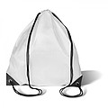 Drawstring backpack, white