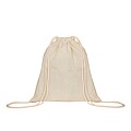 Drawstring bag, beige