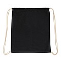 Drawstring bag, black