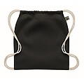 Drawstring bag Fairtrade 180gr, black