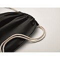 Drawstring bag Fairtrade 180gr, black