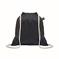 Drawstring bag Fairtrade 180gr, blue