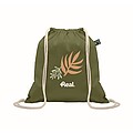 Drawstring bag Fairtrade 180gr, dark green