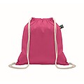 Drawstring bag Fairtrade 180gr, fuchsia