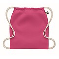 Drawstring bag Fairtrade 180gr, fuchsia