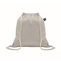 Drawstring bag Fairtrade 180gr, grey