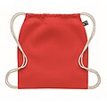 Drawstring bag Fairtrade 180gr, red