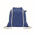 Drawstring bag Fairtrade 180gr, royal blue