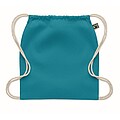 Drawstring bag Fairtrade 180gr, turquoise