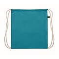 Drawstring bag Fairtrade 180gr, turquoise