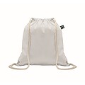 Drawstring bag Fairtrade 180gr, white