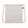 Drawstring bag Fairtrade 180gr, white