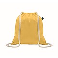 Drawstring bag Fairtrade 180gr, yellow