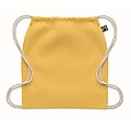 Drawstring bag Fairtrade 180gr, yellow