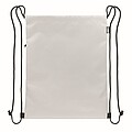 Drawstring bag in 420D RPET, white