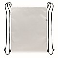 Drawstring bag in 420D RPET, white