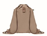 Drawstring bag made from recycled cotton with natural cords