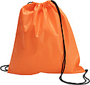 Drawstring bag, non woven Orange