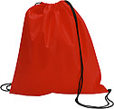 Drawstring bag, non woven Red